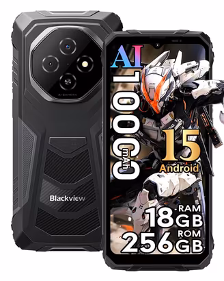 Smartphone ip68 blackview Fort 1 256gb10000mh nuov