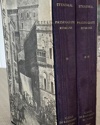 Due volumi Stendhal - Passeggiate romane