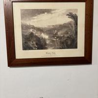 Quadro con cornice legno Stampa Modern Italy