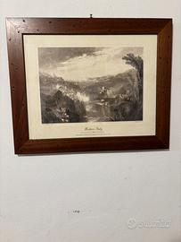 Quadro con cornice legno Stampa Modern Italy