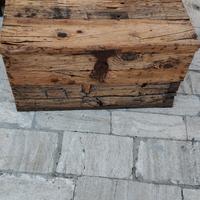 Baule in legno massello artigianale 