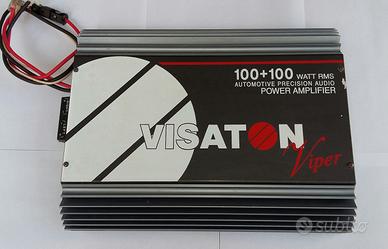 AMPLIFICATORE PER AUTO VISATON 100W MADE GERMANY