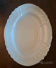 Vassoio ovale da portata Richard Ginori filo oro