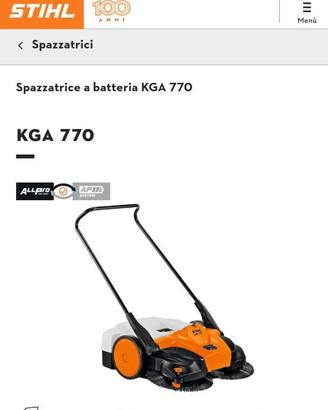 SPAZZATRICE A BATTERIA STIHL  KGA 770 (Sistema AP)
