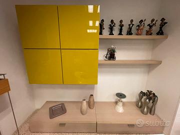 Mobile soggiorno giallo