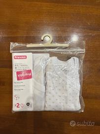 2 body manica lunga 0-1 mese colori neutri