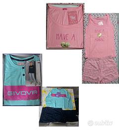 Coppia Pigiami Donna Givova Estivo Lungo e You&My 