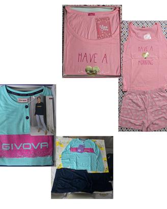 Coppia Pigiami Donna Givova Estivo Lungo e You&My 