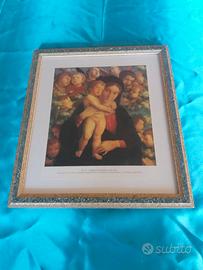 Quadro riproduzione Mantegna Madonna dei cherubini