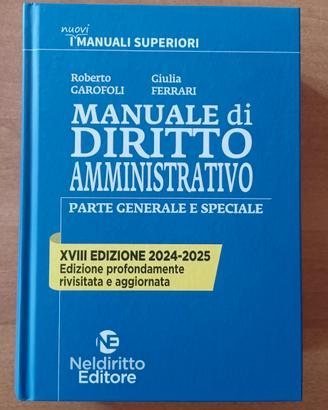 Manuale di Diritto Amministrativo 2024-2025