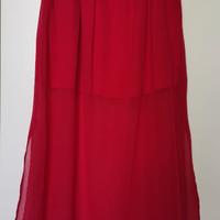 Gonna lunga color corallo