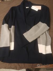 Cardigan lana sciallato donna/uomo 