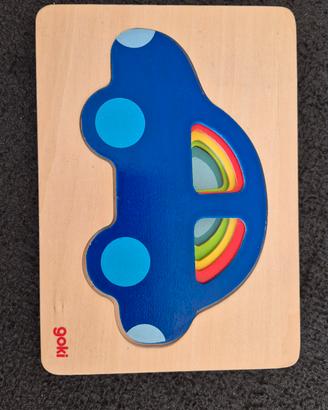 Puzzle a strati auto 2 anni