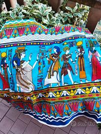 Scampolo di cotone con fantasia egizia