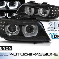 Coppia fanali anteriori neri BMW SERIE 3 E90/E91