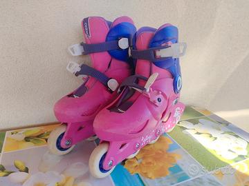 pattini bambina  con kit protezioni