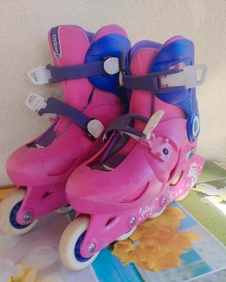 pattini bambina  con kit protezioni