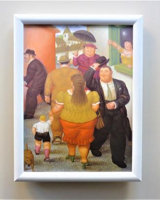 Quadro Uomo di Botero con cornice