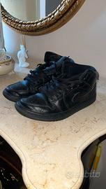 Nike air jordan 1 mid uomo nere
