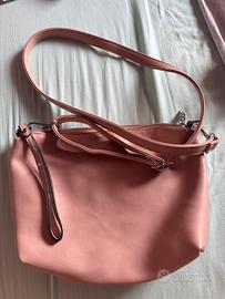 borsa rosa a tracolla