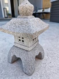 LANTERNA GIAPPONESE ZEN 34 CM CERAMICA EFFETTO PIE