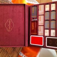 Set carte  poker e fiches pierre cardin 1970