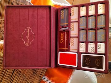 Set carte  poker e fiches pierre cardin 1970