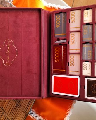 Set carte  poker e fiches pierre cardin 1970