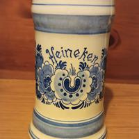 Boccale birra Heineken dipinto mano