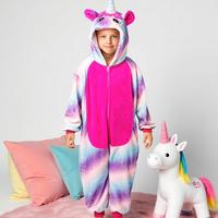 Nuovo Costume pigiama tutaunicorno 6 - 7 -  8 anni