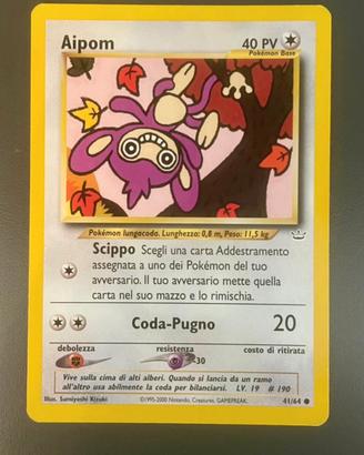 Aipom mazzo neo revelation