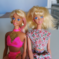2 Barbie Mattel