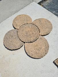 Camminamento passi mezzaluna 42cm in pietra