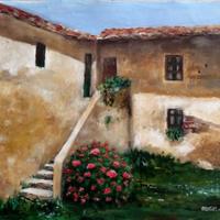 casale, dipinto a mano