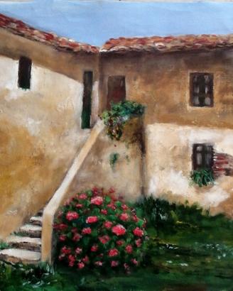 casale, dipinto a mano