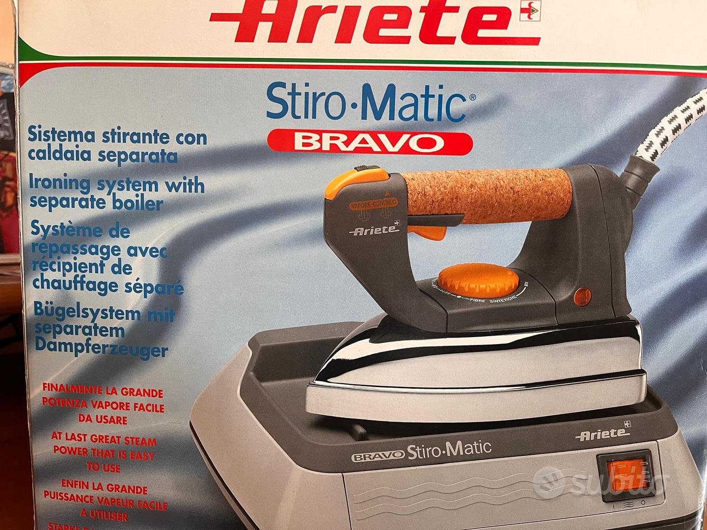 Ariete stiromatic bravo スチームアイロン Ariete stiromatic bravo スチームアイロン イタリア製 - メルカリ