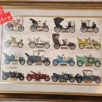 vintage auto d'epoca create completamente a mano