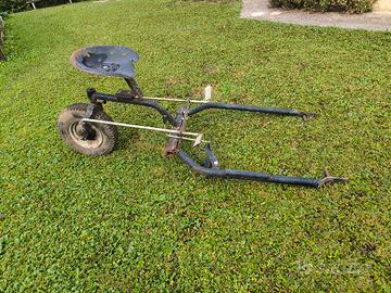 carrello porta operatore per motocoltivatore