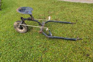 carrello porta operatore per motocoltivatore