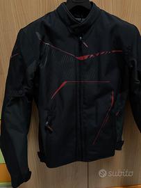 Giubbotto Moto in tessuto Ixon Slash Nero Rosso