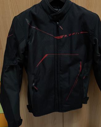 Giubbotto Moto in tessuto Ixon Slash Nero Rosso