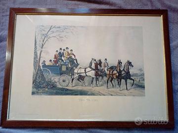 4 Stampe inglesi antiche pezzi unici con dedica