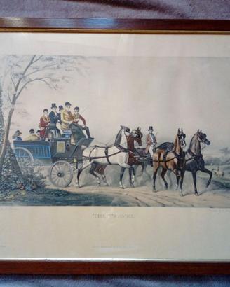 4 Stampe inglesi antiche pezzi unici con dedica