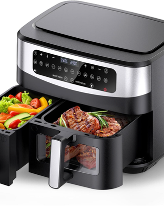 Friggitrice ad Aria XXL 10 litri Doppio Cestello