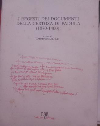 I regesti dei documenti della Certosa di Padula 10