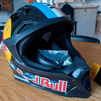 casco integrale red bull x moto/mtb