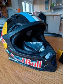 casco integrale red bull x moto/mtb