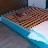Letto matrimoniale basculante legno massello stile