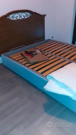 Letto matrimoniale basculante legno massello stile