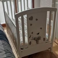 Lettino Tato Erbesi color tortora + materasso